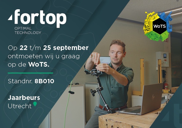 fortop op de WoTS 2026 - 22 t/m 25 september in Jaarbeurs Utrecht - stand 8B010